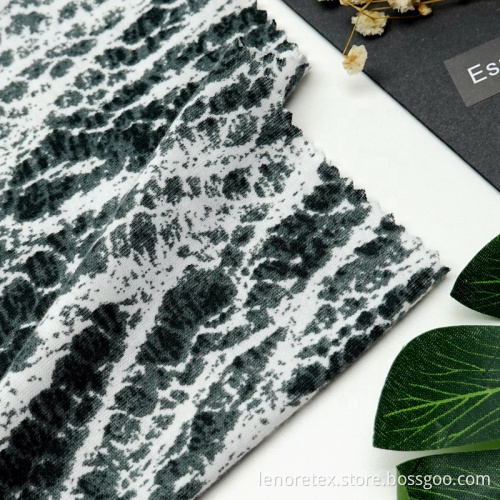 Polyester Spandex Knit Printed Single Jersey Fabric